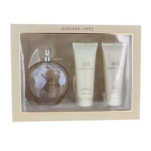 STILL by Jennifer Lopez 3 Piece Gift Set Eau De Parfum Spray 3.4 Oz