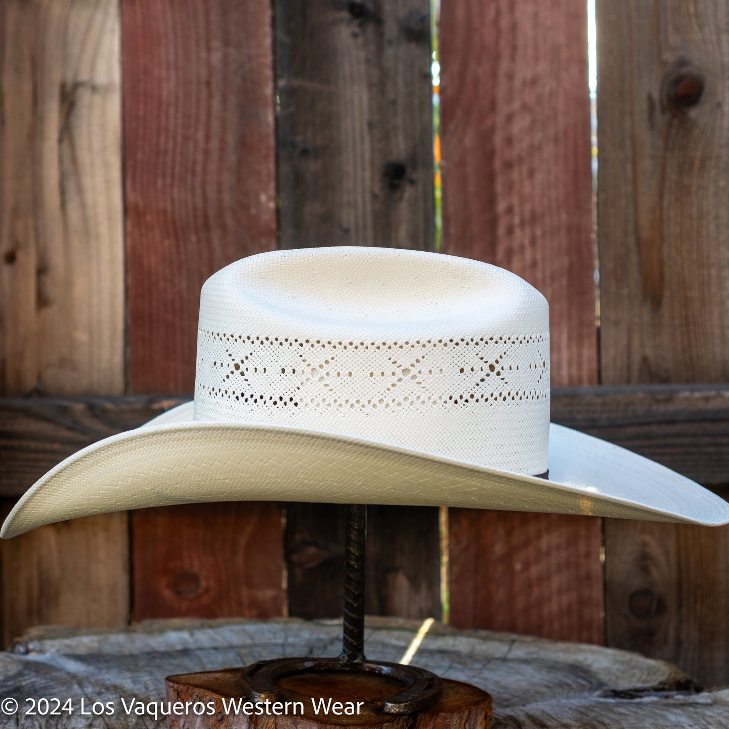 Resistol Barbed Wire Cowboy Hat Straw Hat Natural