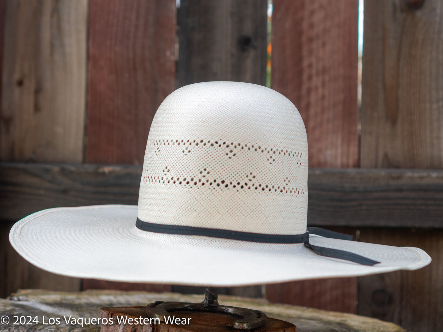 American Hat Company Straw Hat Regular Pacman White