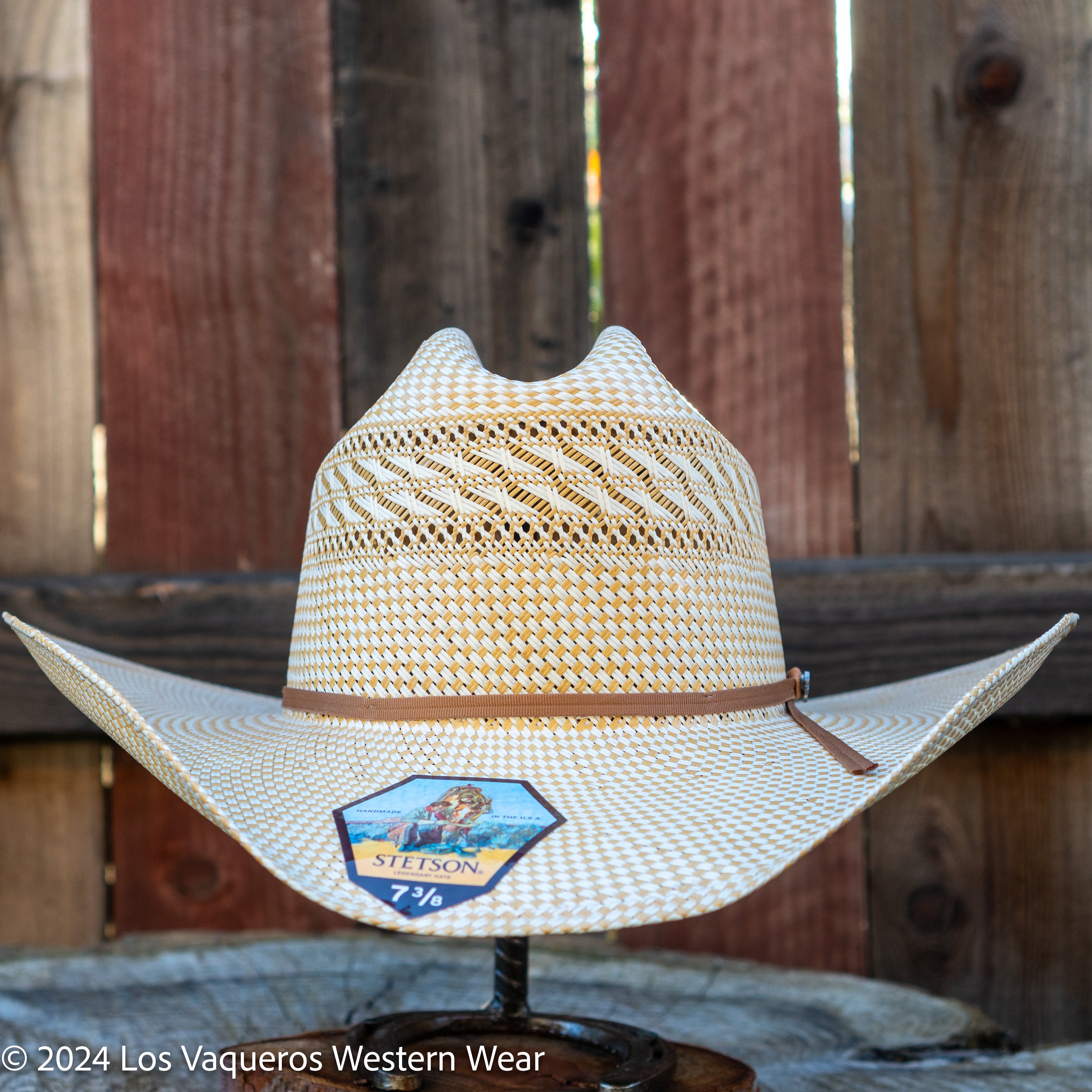 Stetson Classic 20x Straw Cowboy Hat Regular Crown Ivory/wheat
