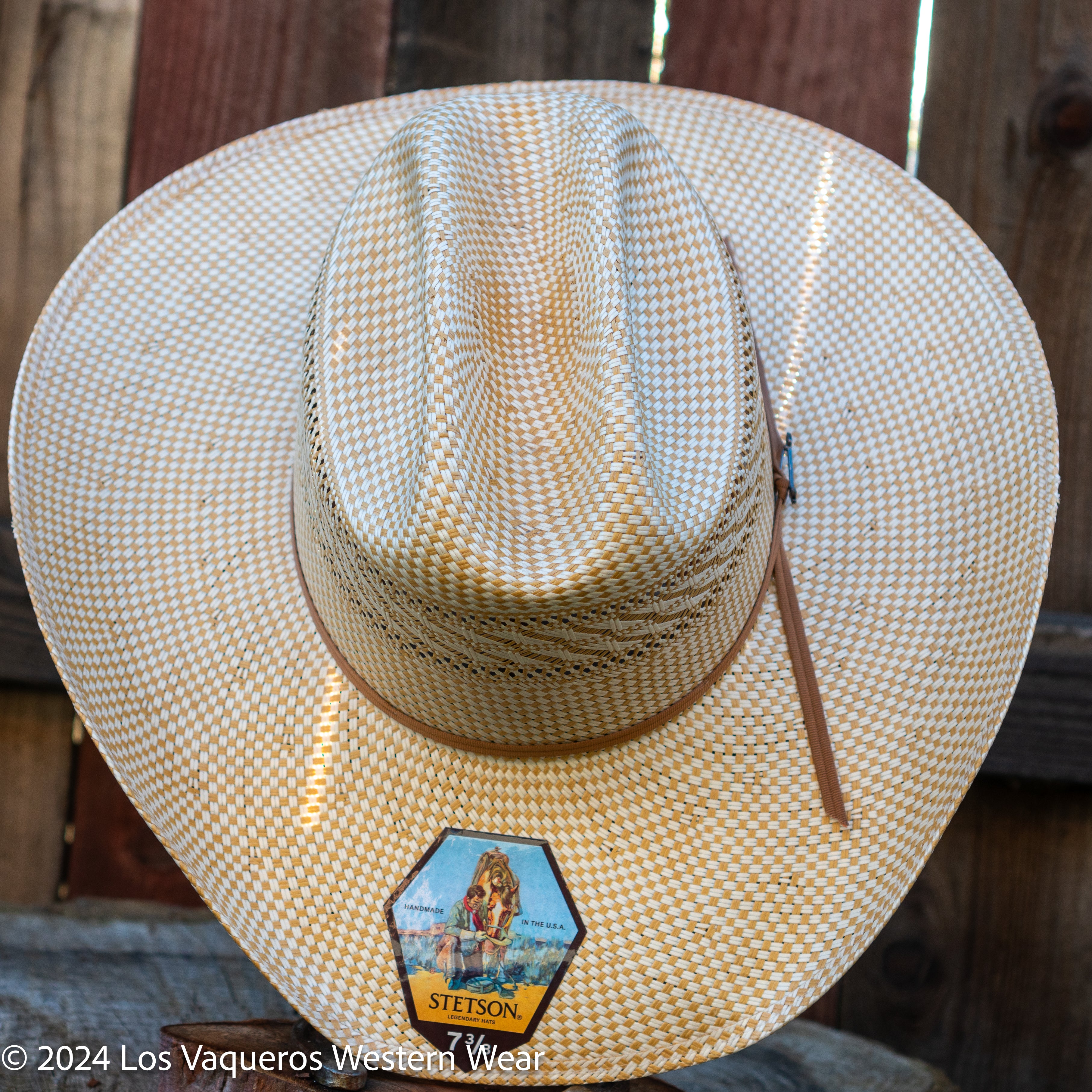 Stetson Classic 20x Straw Cowboy Hat Regular Crown Ivory/wheat