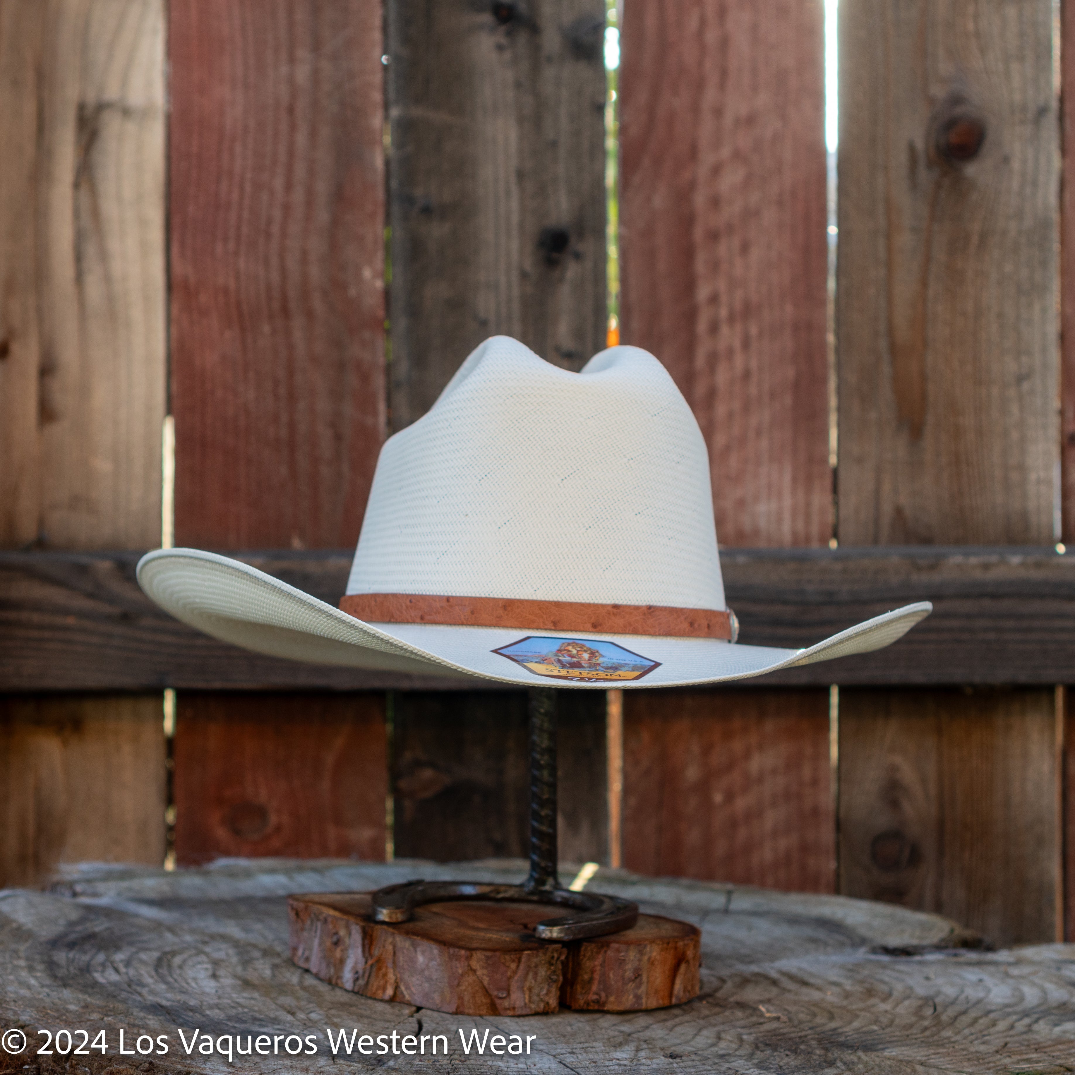 Stetson El Noble Cognac 500x Straw Cowboy Hat Regular Crown