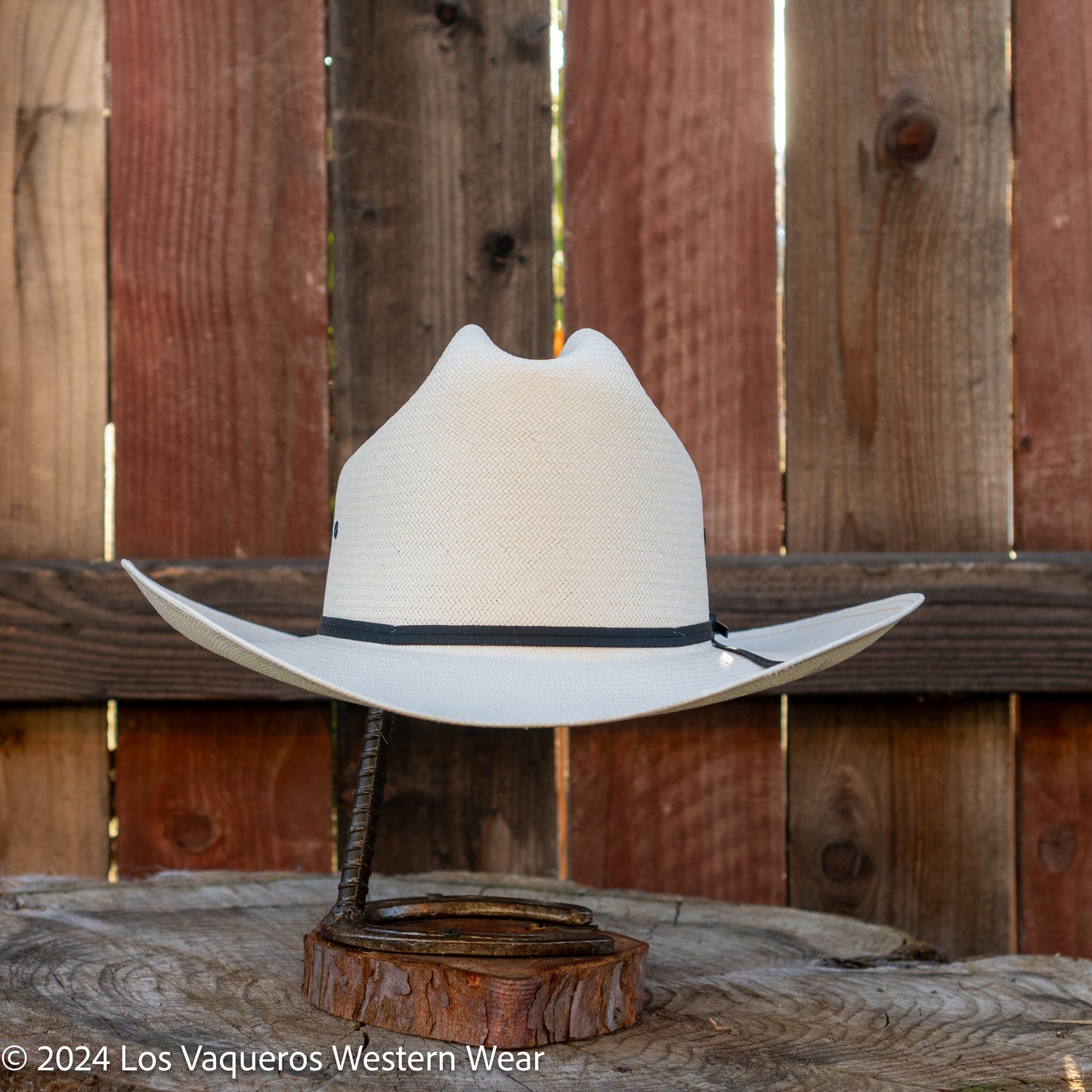 Resistol 10x Long Cattleman Cowboy Hat Straw Hat Natural