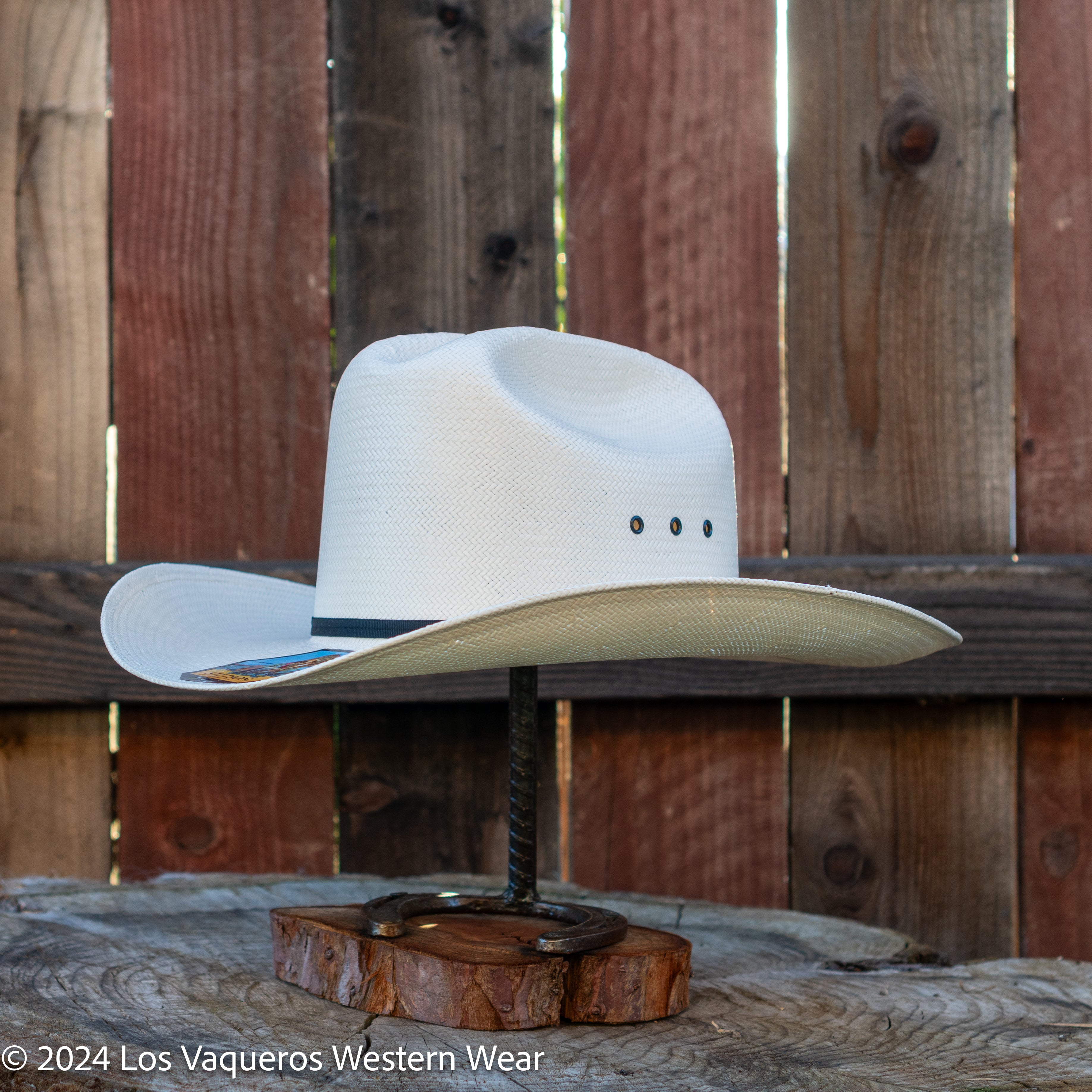 Stetson Rancher 81 Black Eye 10x Straw Cowboy Hat Crown Natural – Los ...