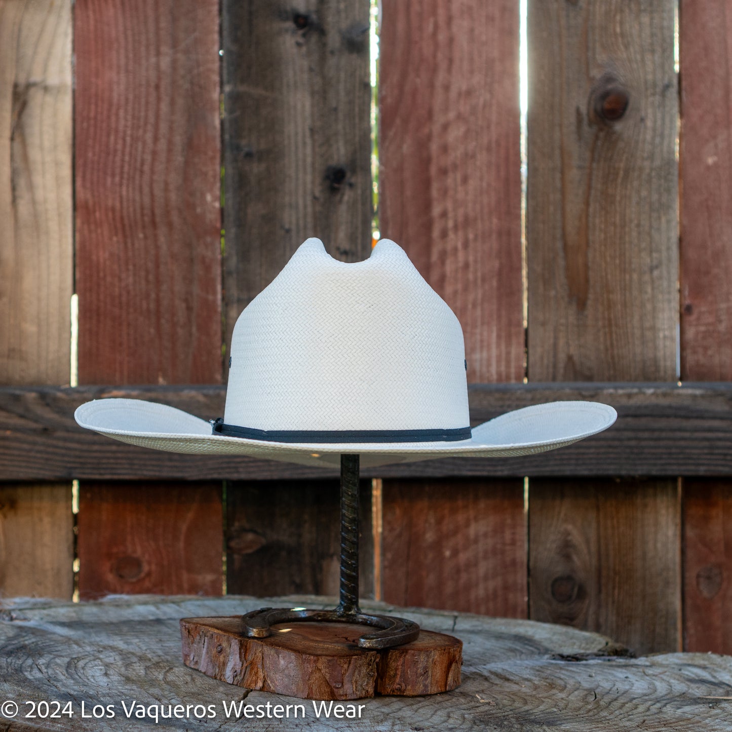 Stetson Rancher 81 Black Eye 10x Straw Cowboy Hat Crown Natural