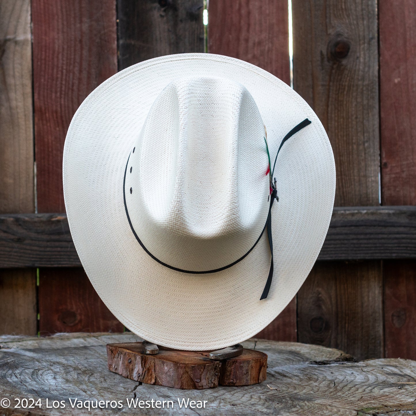 Stetson Spartan 81 BK Eye 10x Straw Cowboy Hat Crown Natural