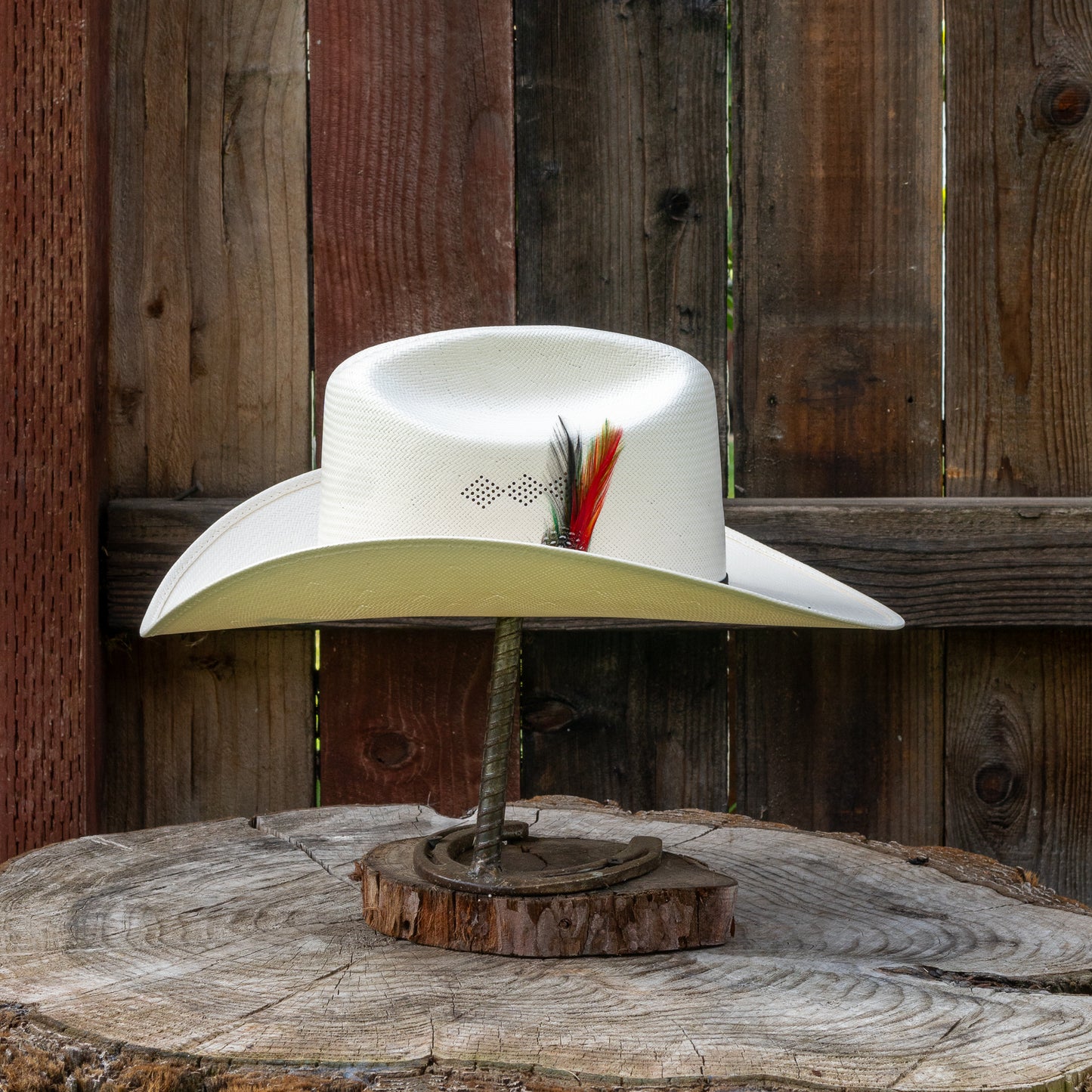 Laredo Straw Hat Regular Crown 200x Estilo Sinaloa White