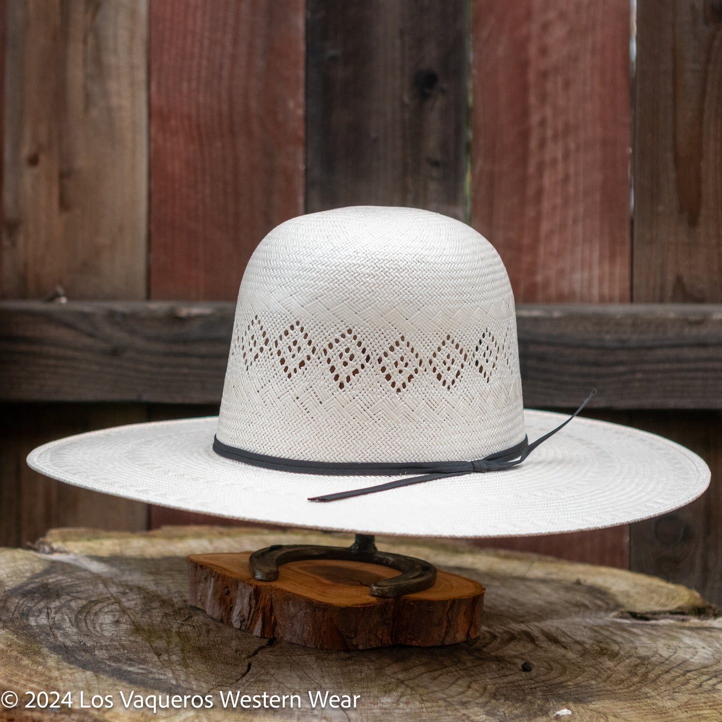 Rodeo King  Perla Straw Hat Regular Crown White