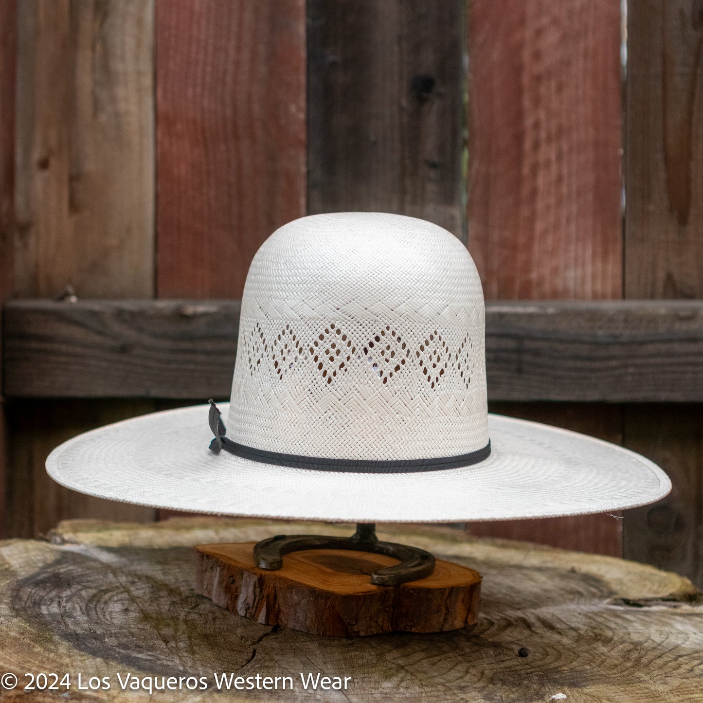 Rodeo King  Perla Straw Hat Regular Crown White