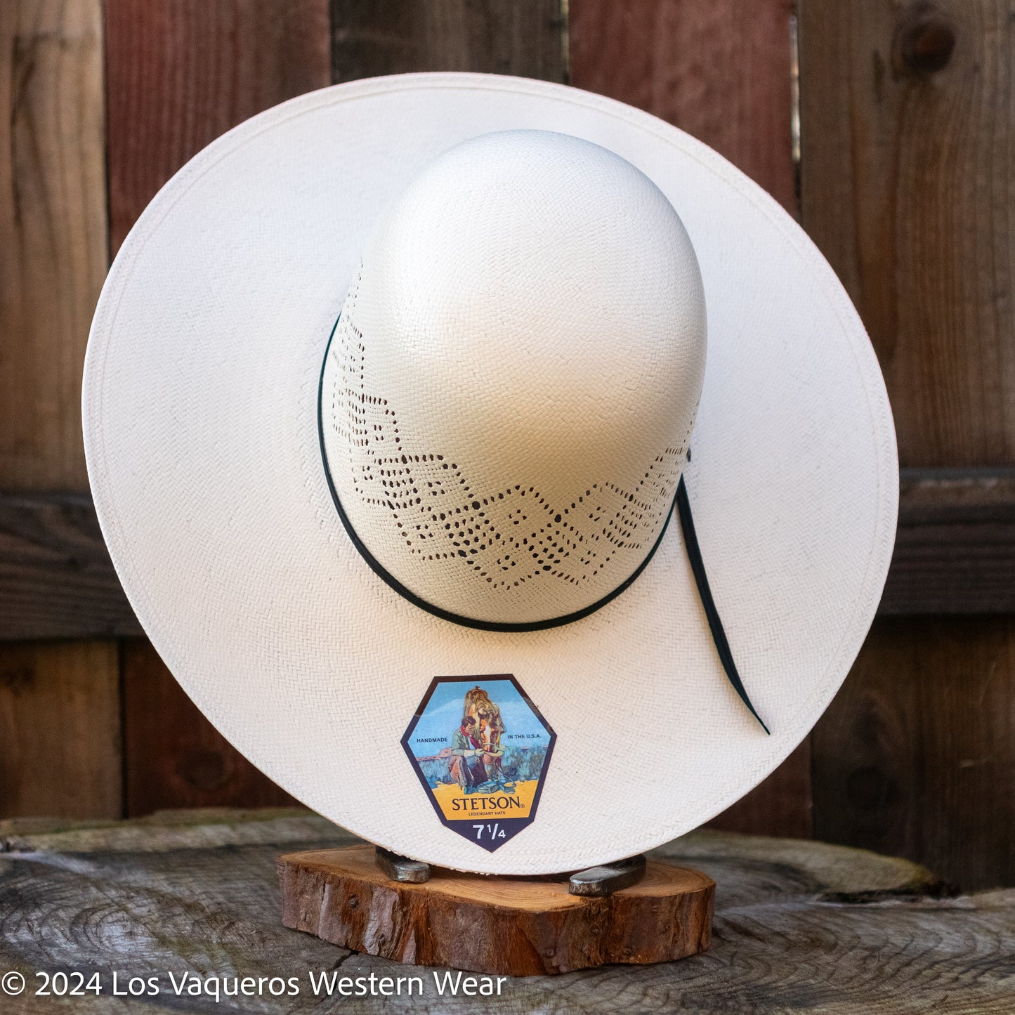 Stetson Brookwood 10x Straw Cowboy Hat Regular Crown Natural