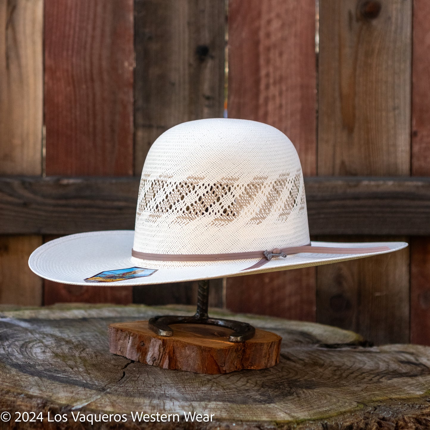 Stetson Thunder 10x Straw Cowboy Hat Regular Crown Natural/Pattern