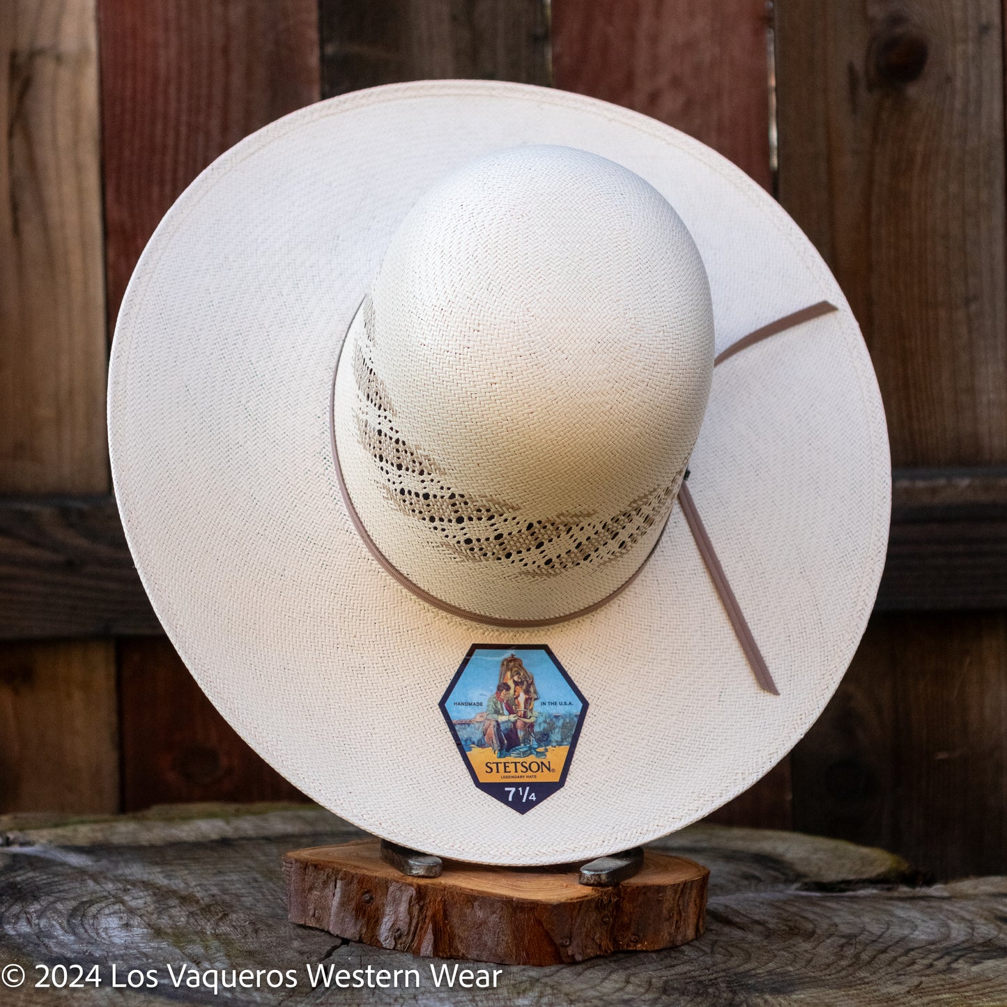 Stetson Thunder 10x Straw Cowboy Hat Regular Crown Natural/Pattern