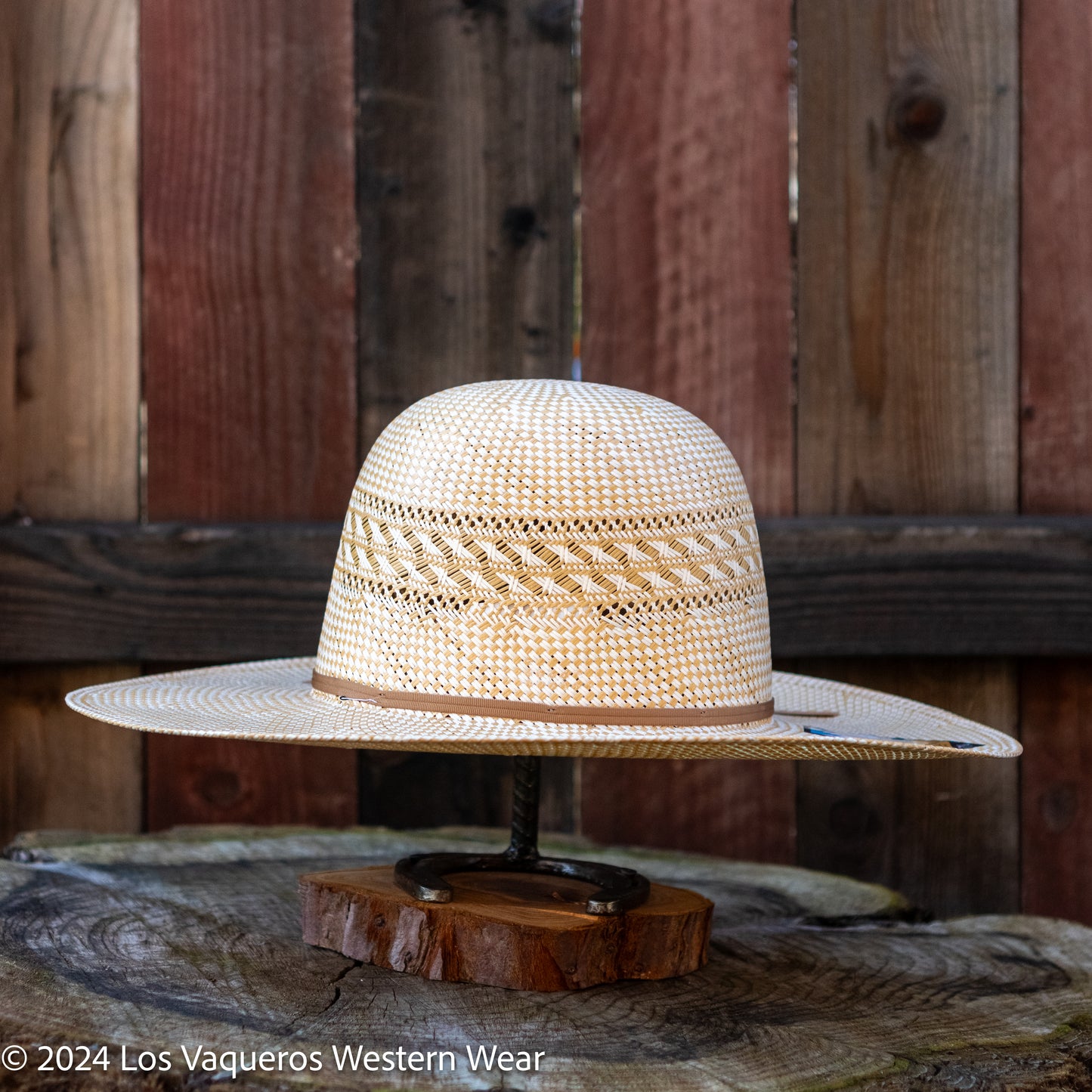 Stetson Classic 10x Straw Cowboy Hat Regular Crown Ivory/Wheat