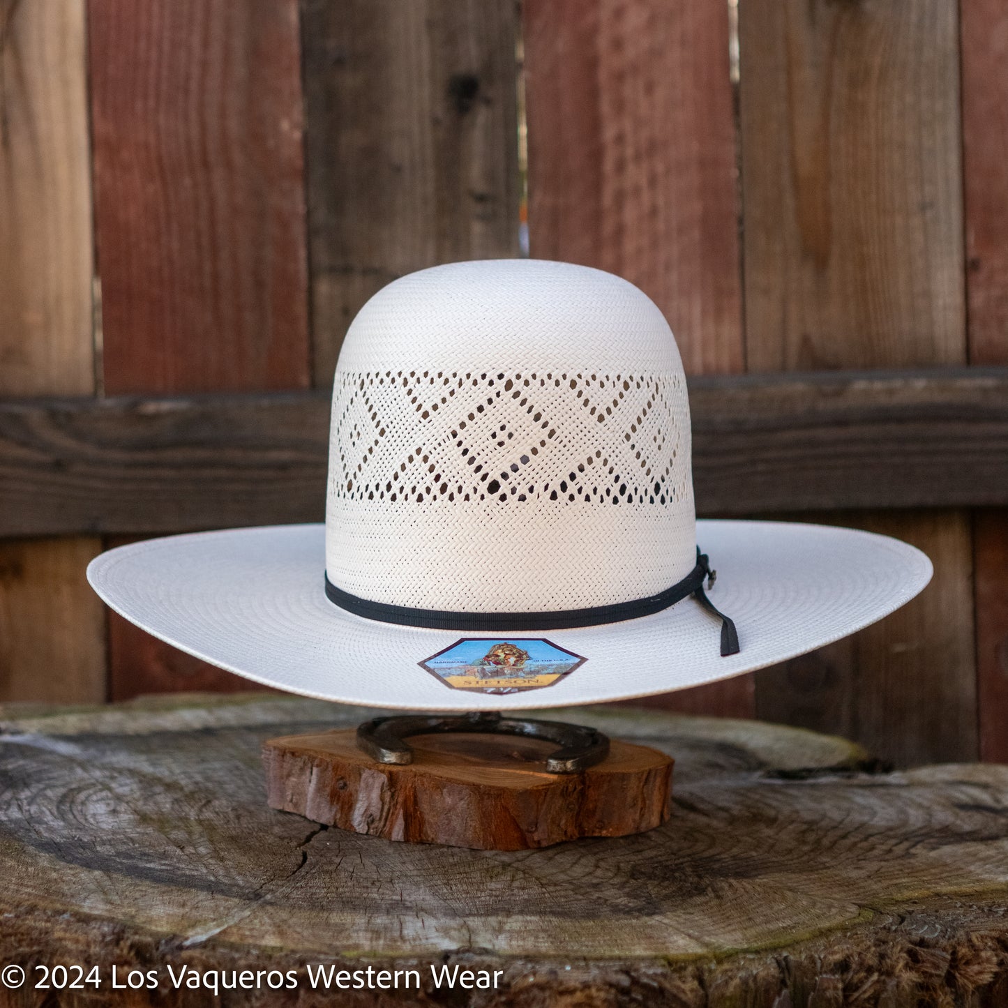 Stetson Saddleman 10x Straw Cowboy Hat Regular Crown Natural