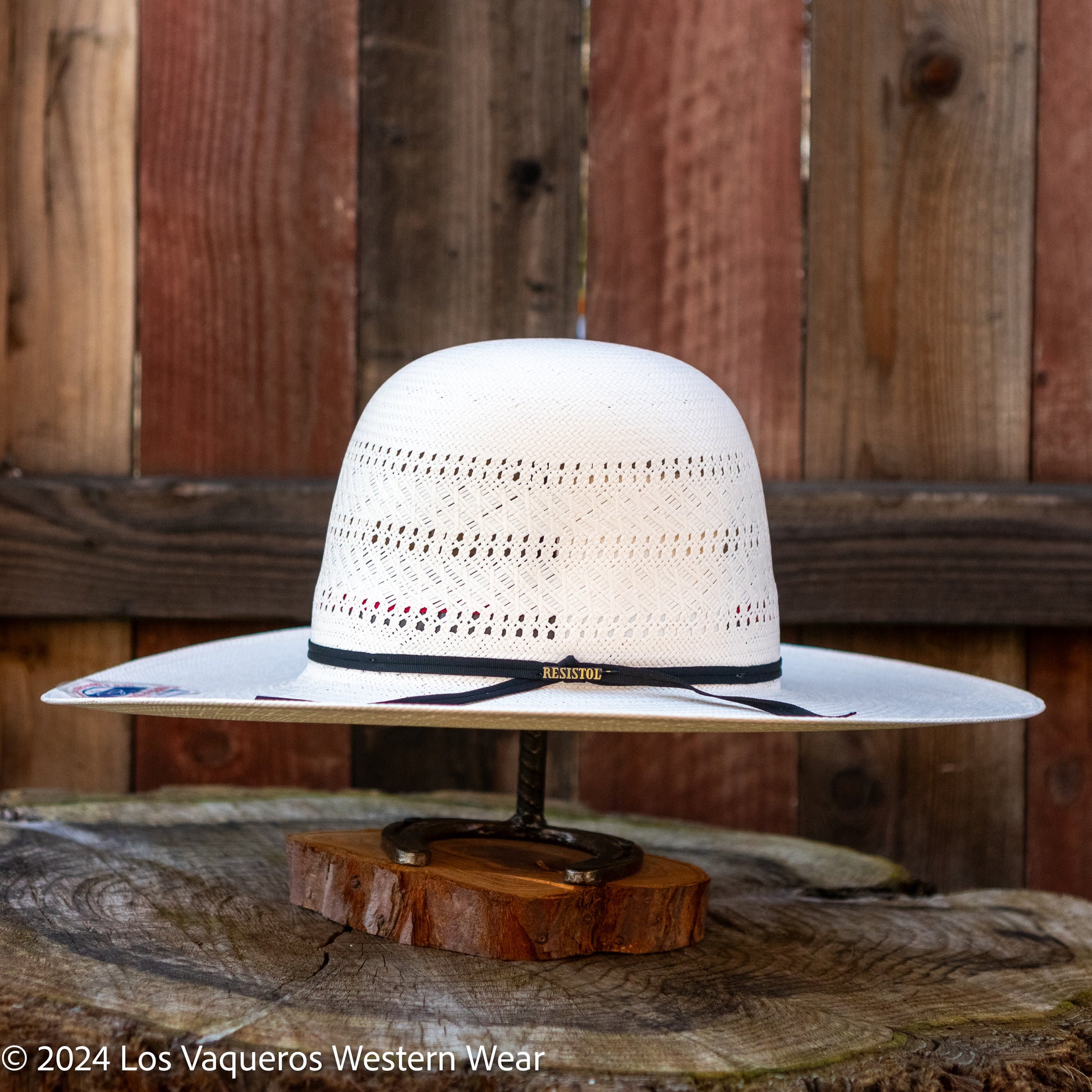 Chapeau de cowboy western noir Resistol auto-conforme diligence taille 7 1/8 Chapeau de cowboy western noir Resistol auto-conforme diligence taille 7 1/8