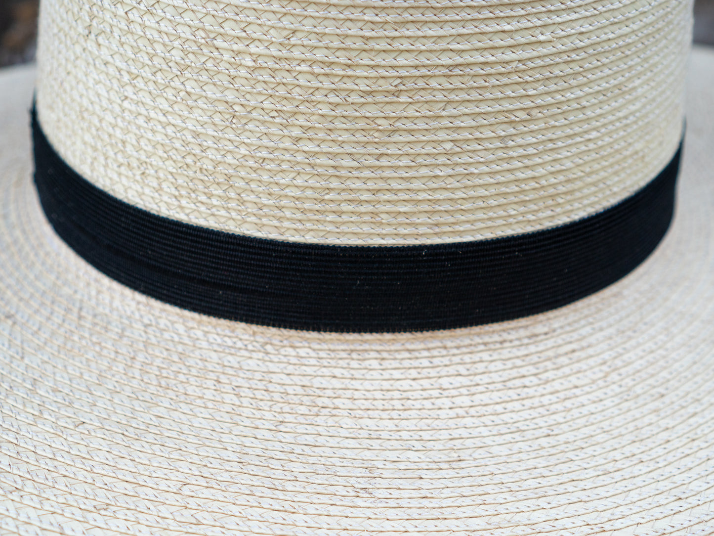SunBody Hats Tophat Palm Leaf Hat Open Crown Tan