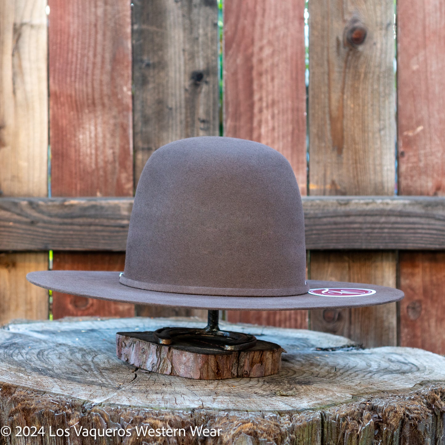 Tacchino 10X Beaver Fur Felt Hat 7" Tall Crown 4.25" Brim Mocha