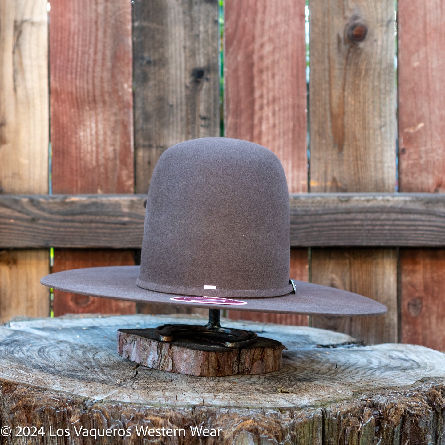 Tacchino 10X Beaver Fur Felt Hat 7" Tall Crown 4.25" Brim Mocha