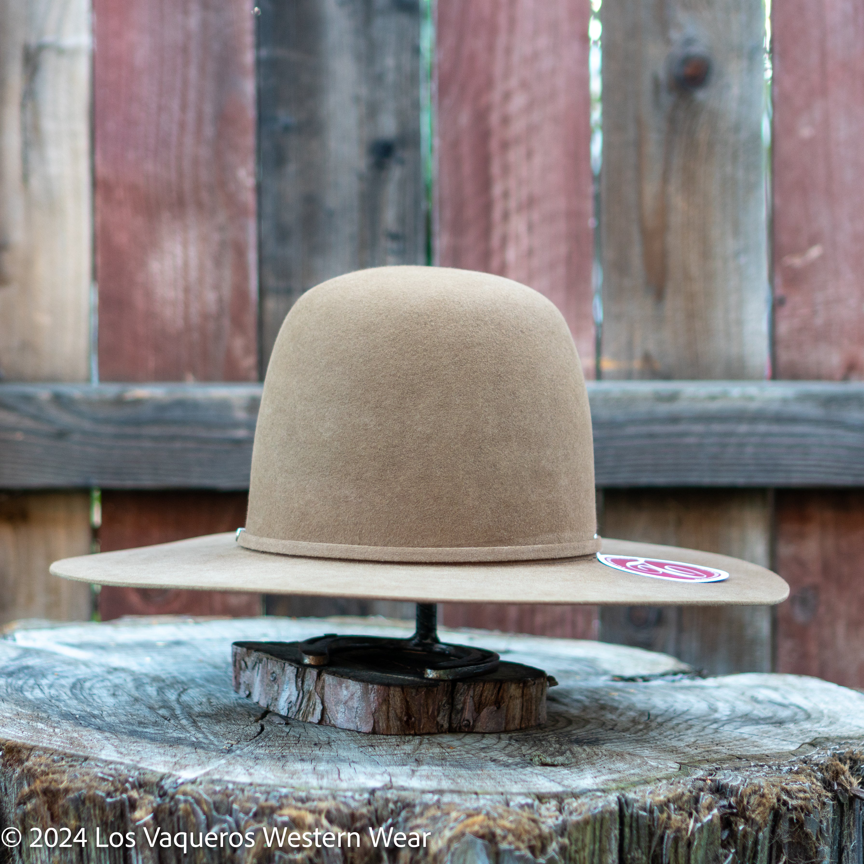 Vintage Stetson good Felt Pelt Beaver Cowboy Western Hat Feather Band