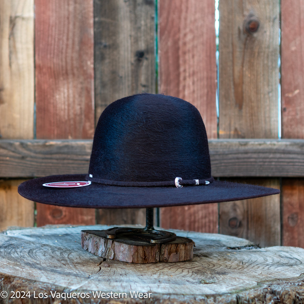 American Hat Co. Black Cherry 10X Beaver Fur Felt Cowboy Hat Western Rodeo