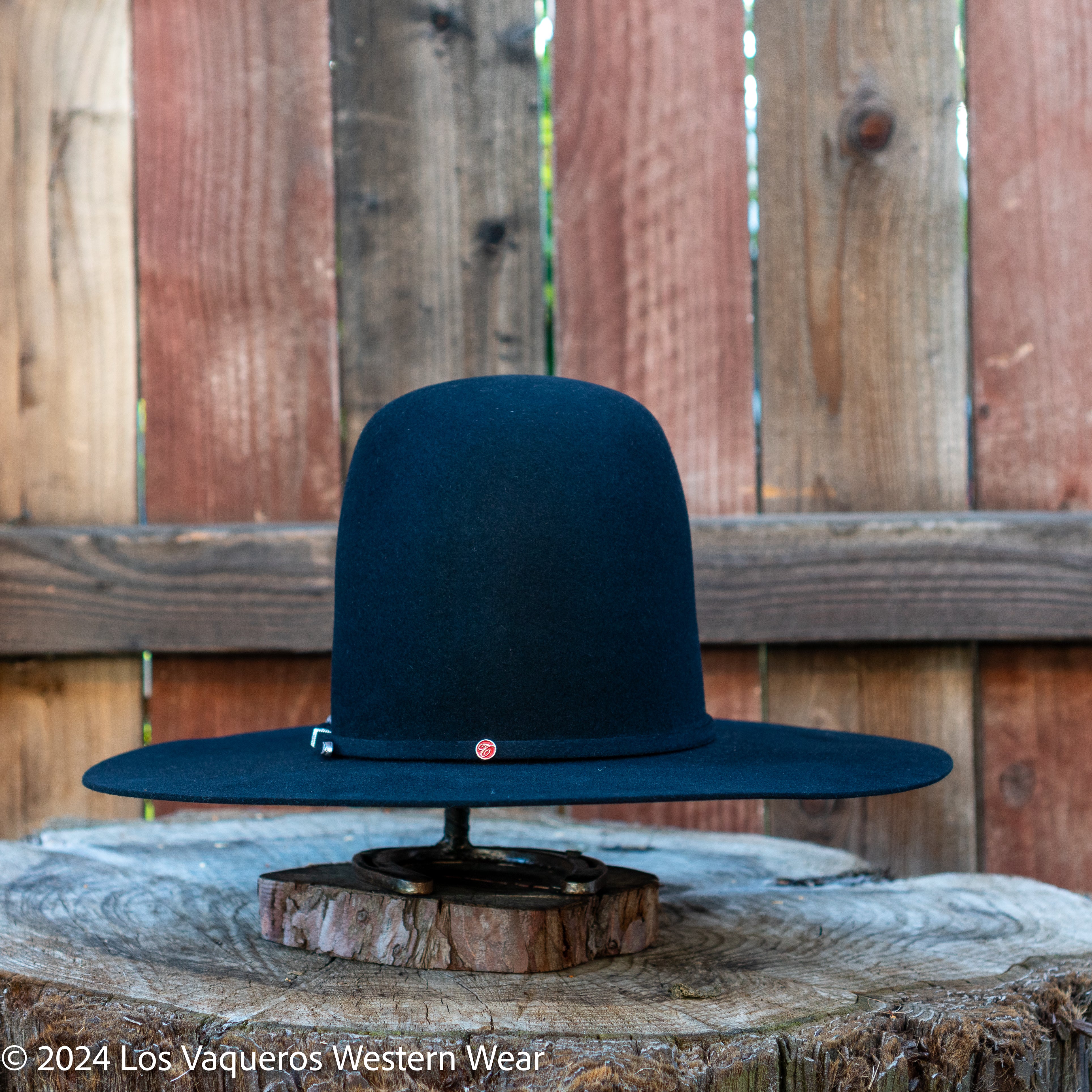 Vintage Stetson good Felt Pelt Beaver Cowboy Western Hat Feather Band