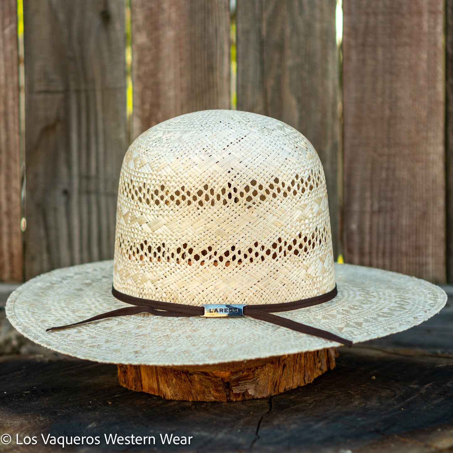 Laredo Straw Hat Tall Crown Sisal Tan