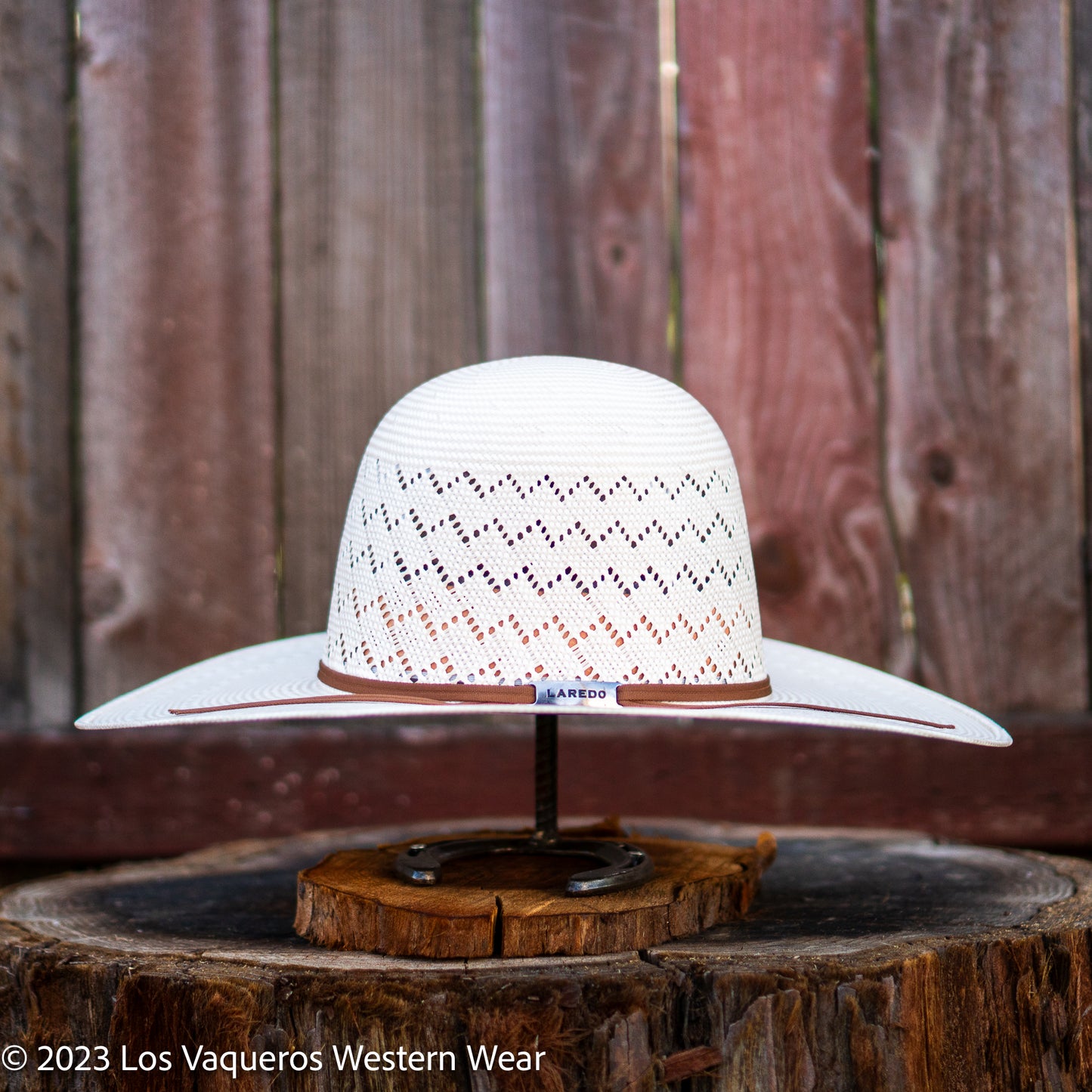 Laredo Straw Hat Regular Waves Tan White – Los Vaqueros Western Wear