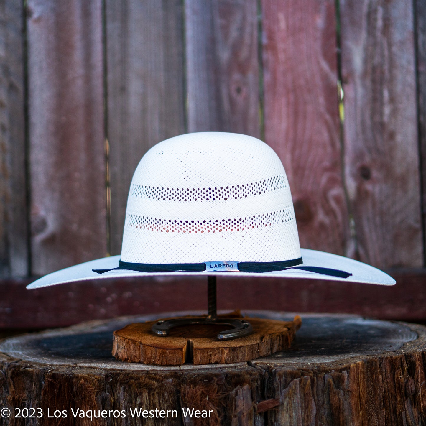 Laredo Straw Hat Regular Two Rounds White