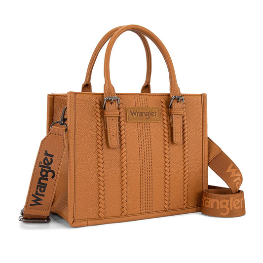 Wrangler Braided Tote Bag - Brown