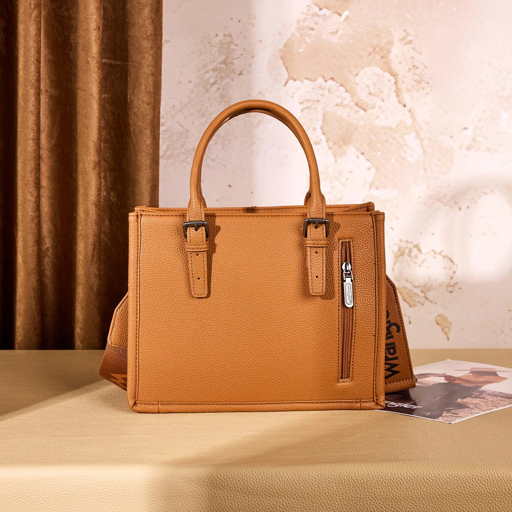 Wrangler Braided Tote Bag - Brown