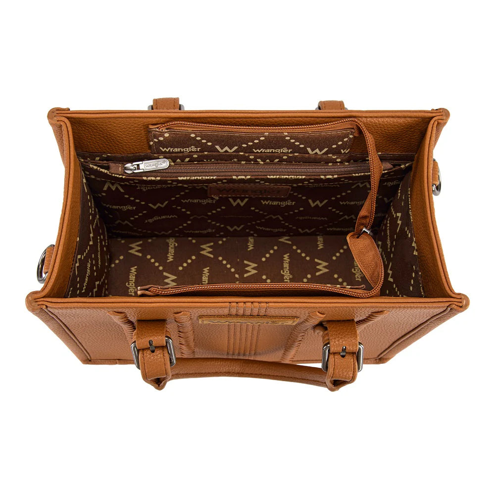 Wrangler Braided Tote Bag - Brown