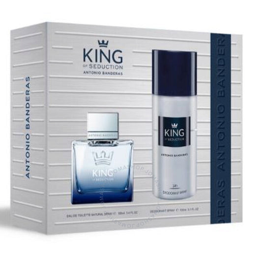 Antonio Banderas King Of Seduction Gift Set Man Eau de Toilette Natural Spray 3.4 OZ