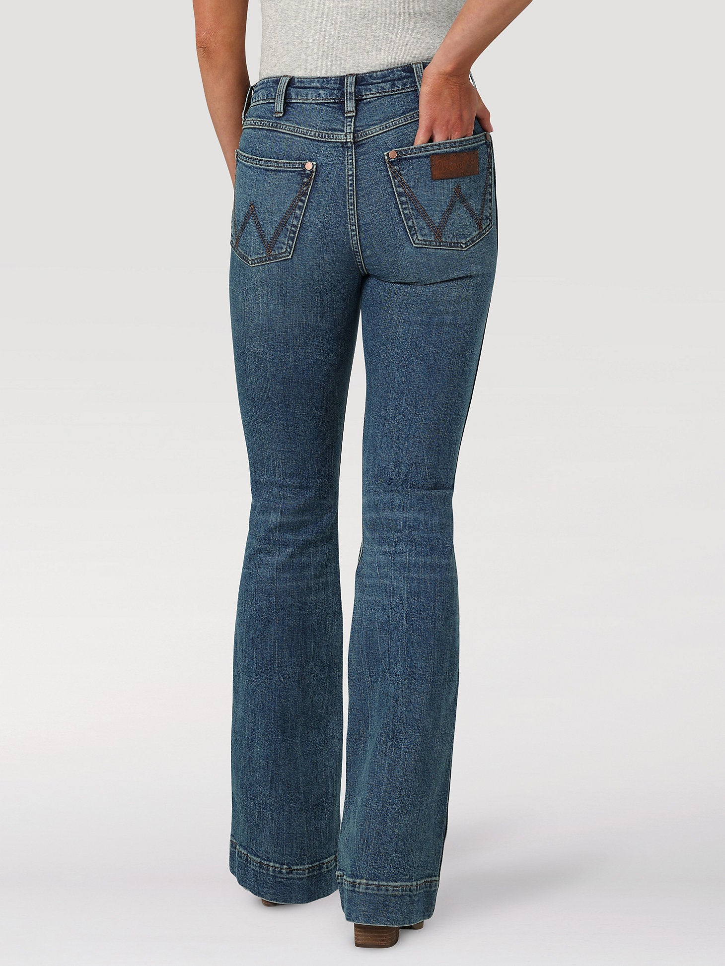 Rise Briley Vaqueros Trouser Wrangler Jean Women\'s – Wear Retro® In Los Western Premium High
