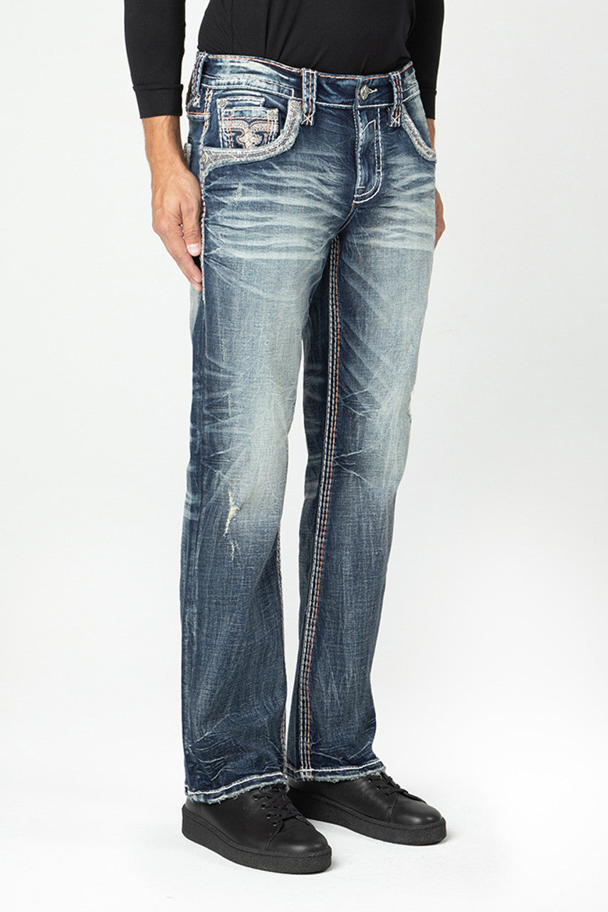 Rock Revival deals regular boot cut jeans for men