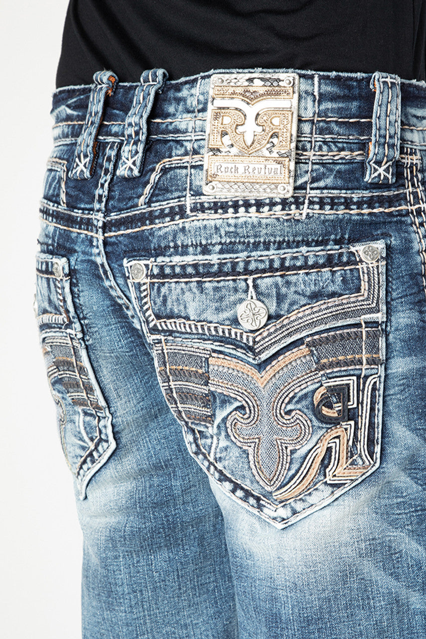RockRevival Men's Brave J201R Straight Jean – Los Vaqueros Western Wear