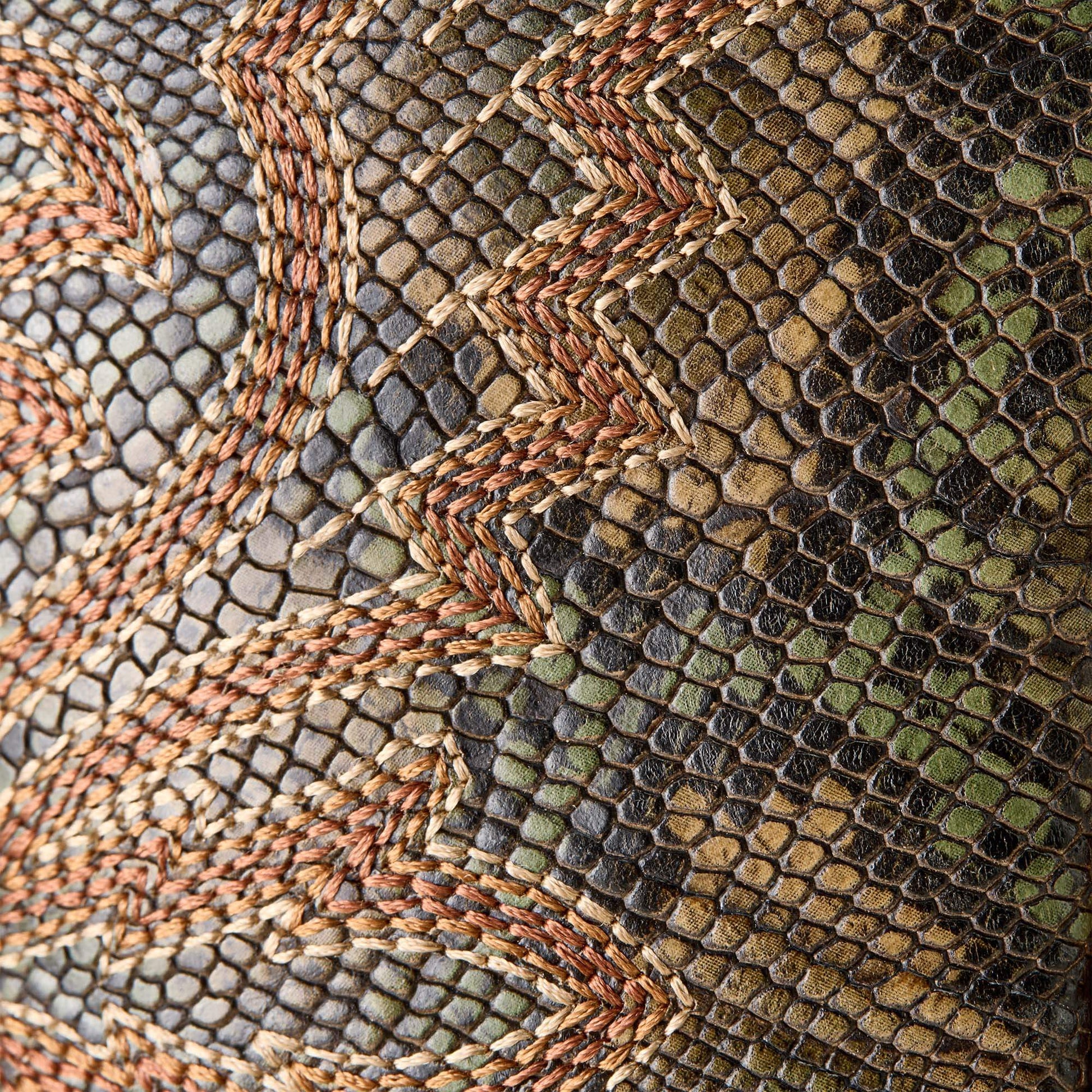 WARM COGNAC|VINTAGE SNAKE PRINT