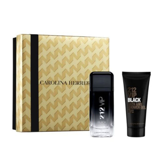 212 VIP Black Gift Set by Carolina Herrera Men's Eau De Toilette 3.4 Oz