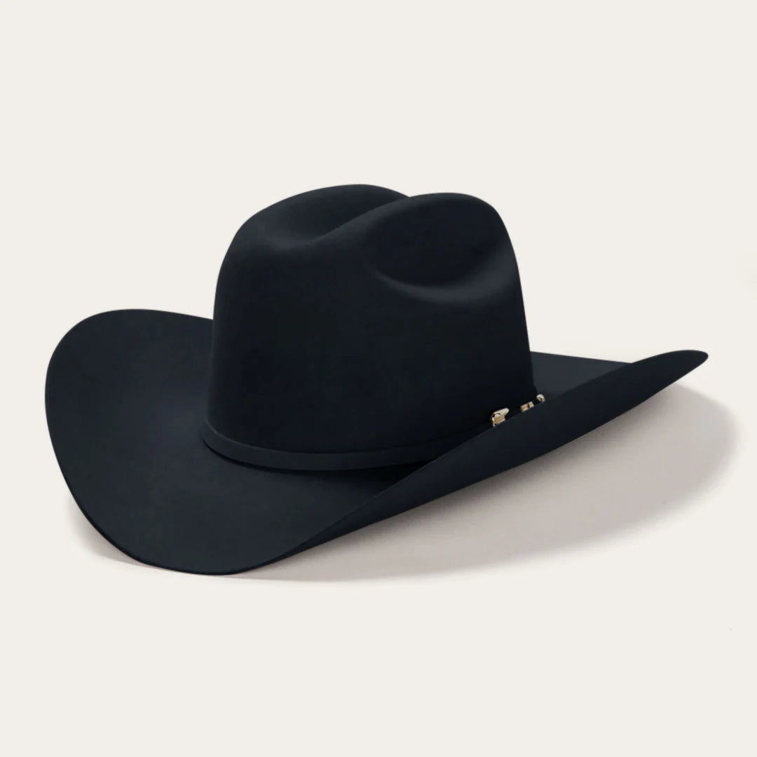 Stetson Diamante 1000x Premier Cowboy Fur Felt Hat Western Regular Crown Black