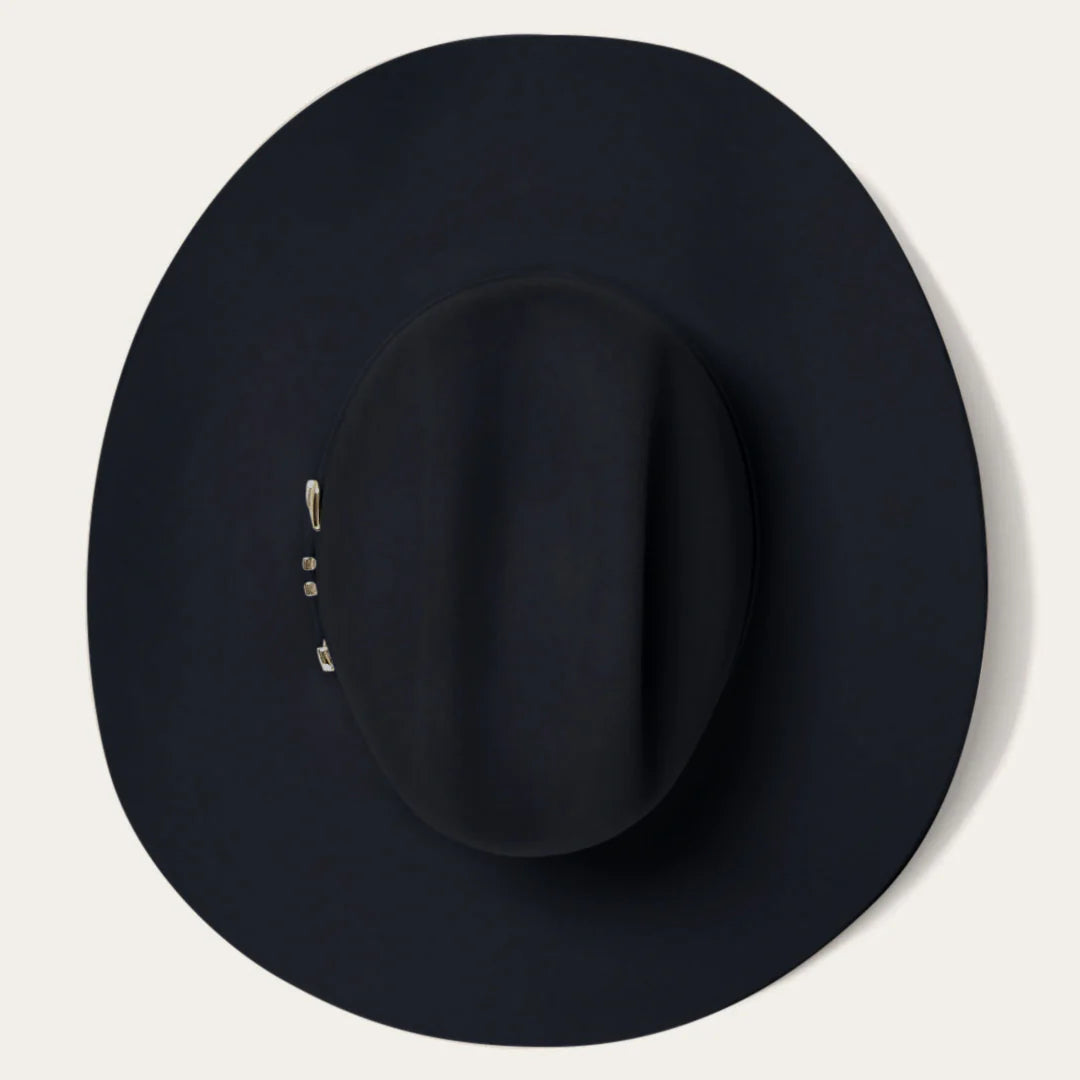 Stetson Diamante 1000x Premier Cowboy Fur Felt Hat Western Regular Crown Black