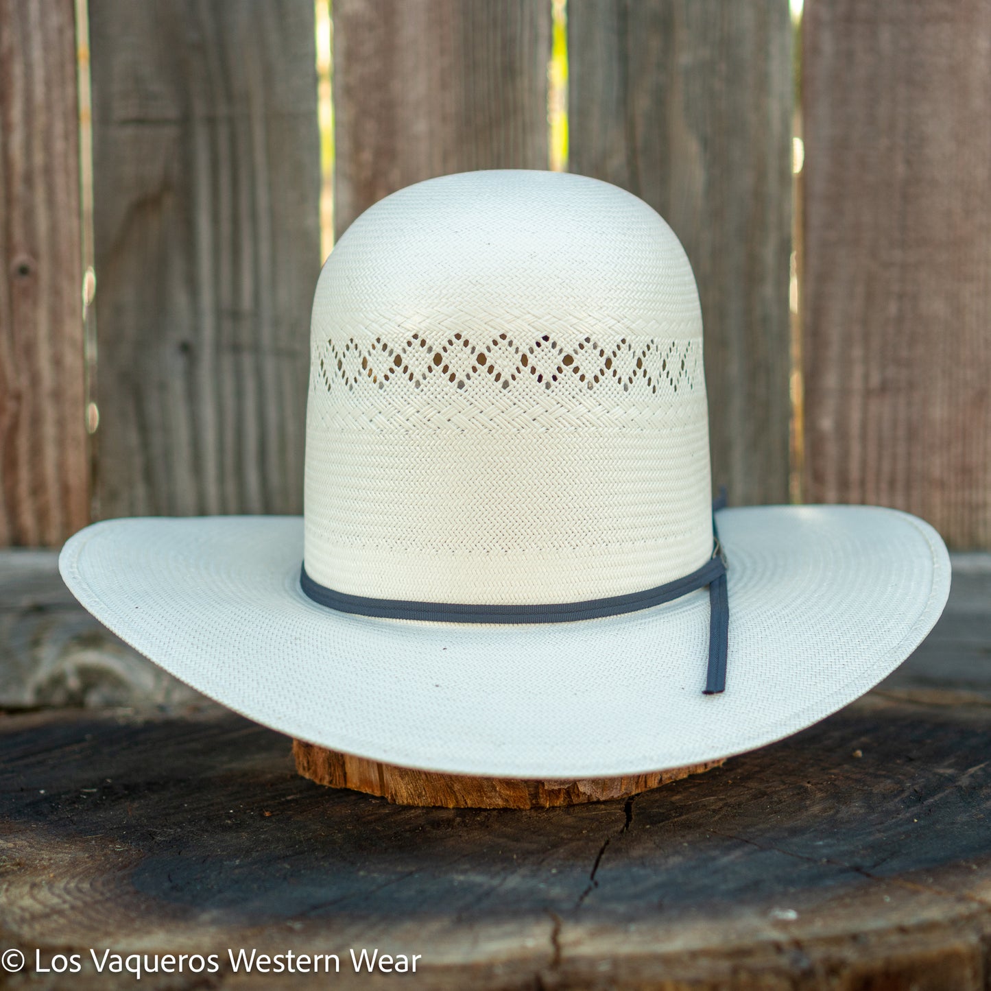 Laredo Straw Hat Tall Crown Diamond White