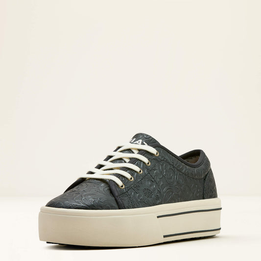 BLACK FLORAL EMBOSS