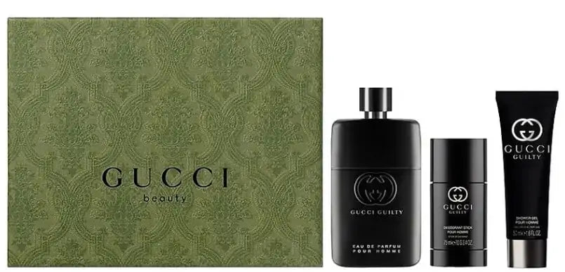 Gucci Beauty Gift Set Man Eau de Parfum Natural Spray 3.0 OZ