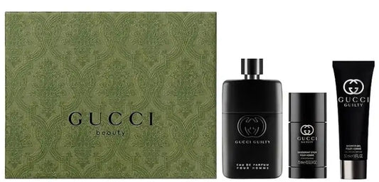 Gucci Beauty Gift Set Man Eau de Parfum Natural Spray 3.0 OZ
