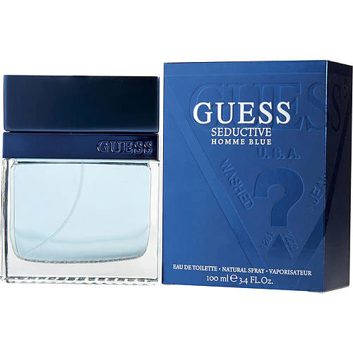 Guess Seductive Homme Blue Man Eau de Toilette Natural Spray 3.4 OZ