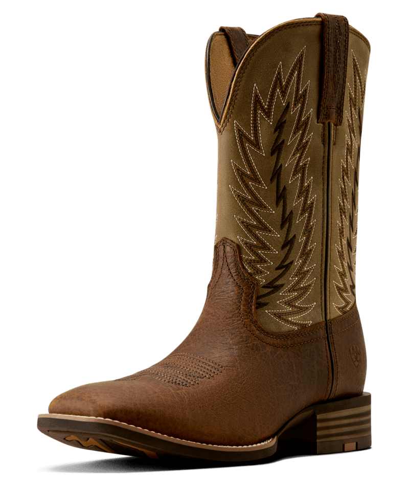 Ariat Men's Driggs Wide Square Toe Cowboy Boot Toffee Crunch