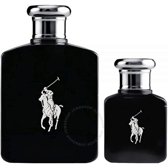 Polo Ralph Lauren Black Man Eau de Toilette Spray 2 Piece Gift Set 4.2 OZ and 0.5 OZ