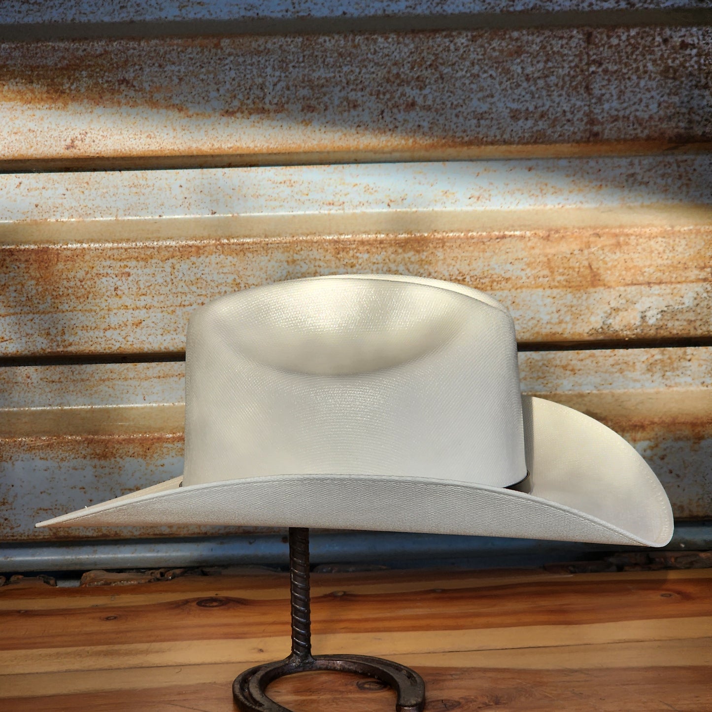 Laredo Straw Hat Telar "San Judas Tadeo"Regular Crown 1000x Estilo Sinaloa WHITE/WHITE