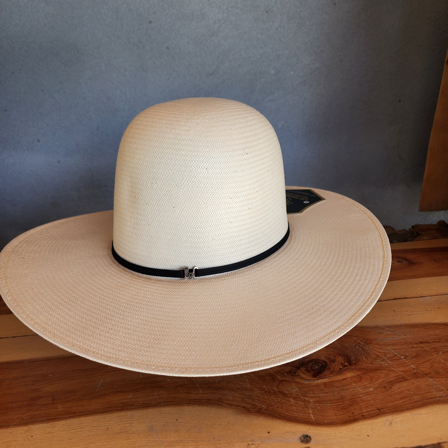 Los Vaqueros Straw Hat Open Regular Crown Ghost White