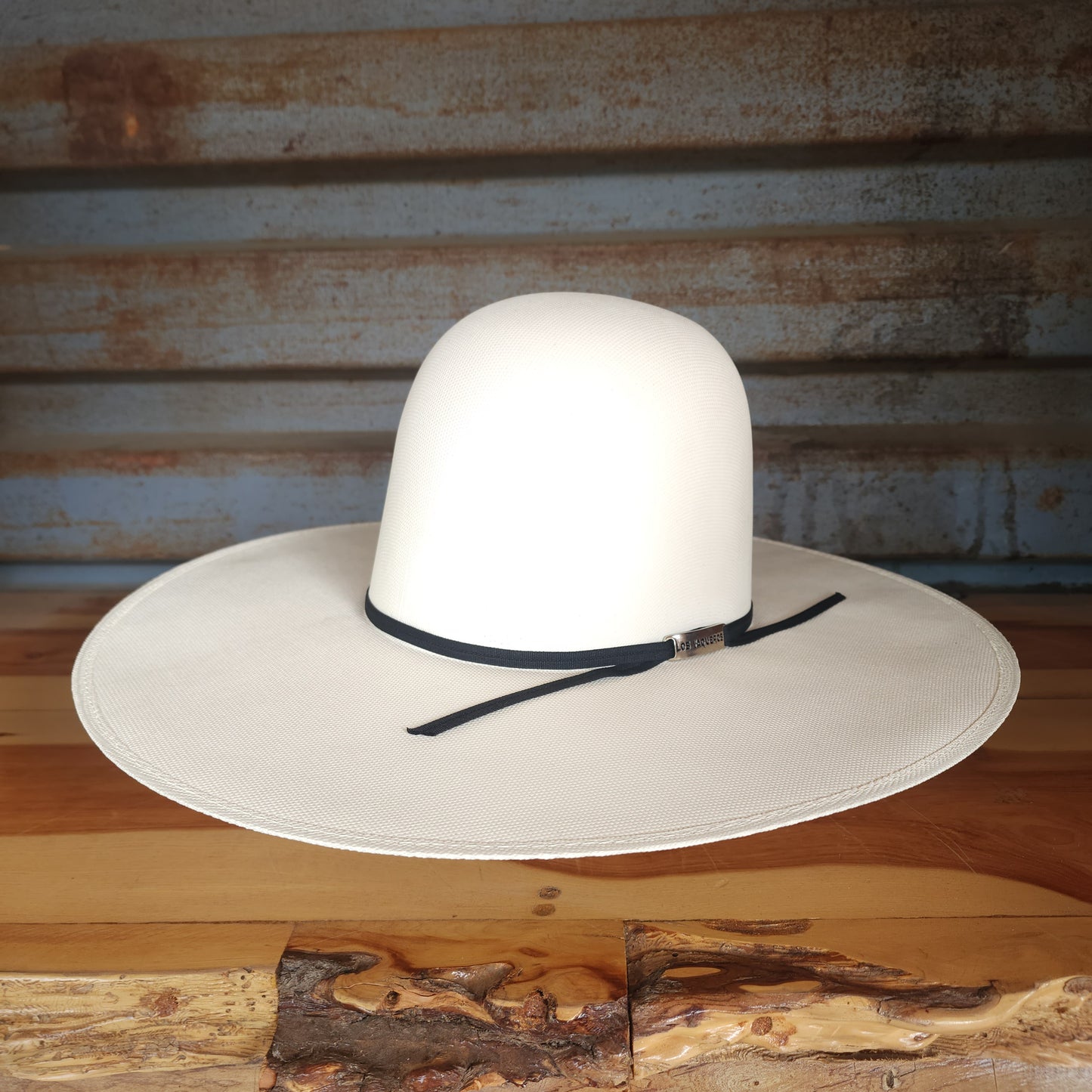 Los Vaqueros Straw Hat Telar Regular Crown 100X 5" Brim Ghost White