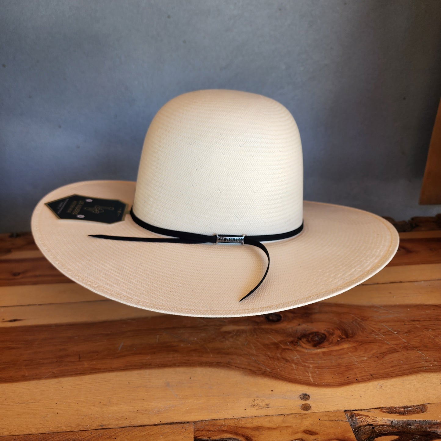 Los Vaqueros Straw Hat Open Regular Crown Ghost White